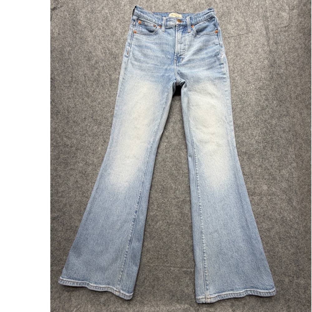 Madewell The Perfect Vintage Flare Jean Light Wash Blue High Rise Size 24